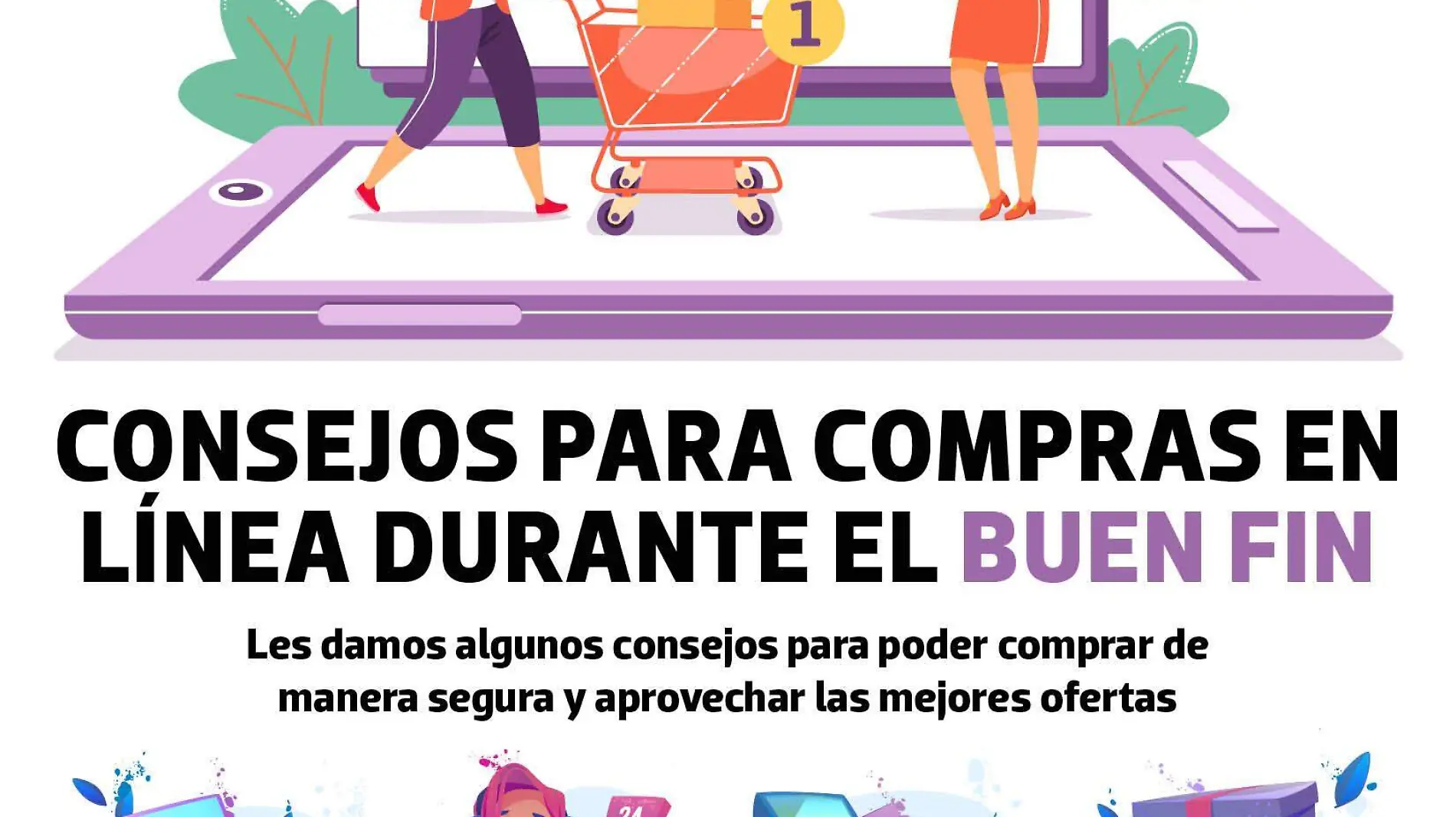 infografia COMPRAS EN LÍNEA buen fin